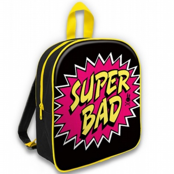 Six Bunnies Super Bad Backpack Kids Backpack Punk Rockabilly - Picture 1 of 3